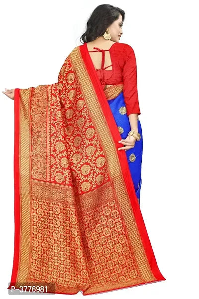 Multicoloured Art Silk Jacquard Sarees For Women