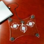 USB Laptop Cooling Pad with 3 Fans – LED Light Stand & Radiator for Notebook/PC - Image 2