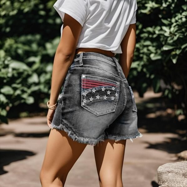 Women’s Strappy Back Flare Jeans – High-Waist Y2K Cut-Out Slim Fit Stretch Denim - Image 10