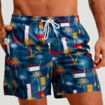 Men’s 3D Printed Beach Shorts – Casual Four Seasons Leisurewear with Elastic Waist - Image 7