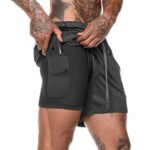 Men's Pocket Compression Shorts – High-Performance Athletic Base Layer with Phone Pocket - Image 9