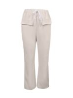 Women’s Solid Color Sports Pants – Casual Drawstring Waist, Comfortable Daily Wear Trousers - Image 3