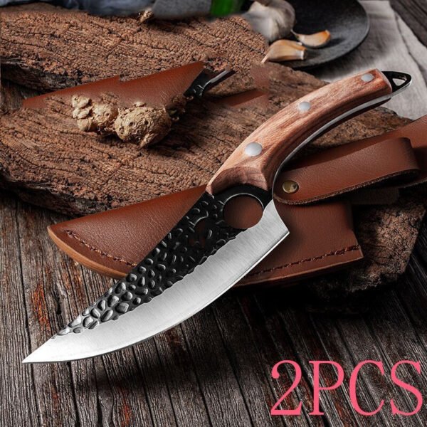 Butcher’s Boning & Skinning Knife – Small Scimitar Blade for Slaughter, Meat Cutting & Pig Processing - Image 5