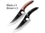 Butcher’s Boning & Skinning Knife – Small Scimitar Blade for Slaughter, Meat Cutting & Pig Processing - Image 6