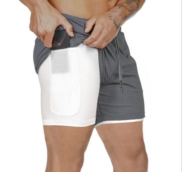 Men's Pocket Compression Shorts – High-Performance Athletic Base Layer with Phone Pocket - Image 10