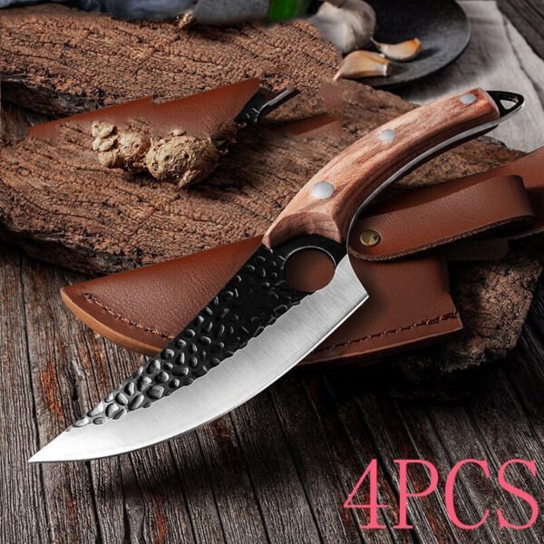 Butcher’s Boning & Skinning Knife – Small Scimitar Blade for Slaughter, Meat Cutting & Pig Processing - Image 9