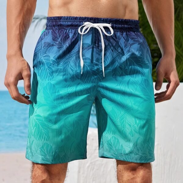 Men’s 3D Printed Beach Shorts – Casual Four Seasons Leisurewear with Elastic Waist - Image 1