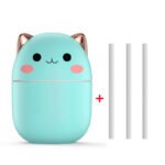 Cute Cat USB Air Humidifier – Silent Cool Mist Diffuser with LED Night Light for Home, Car & Office - Image 5