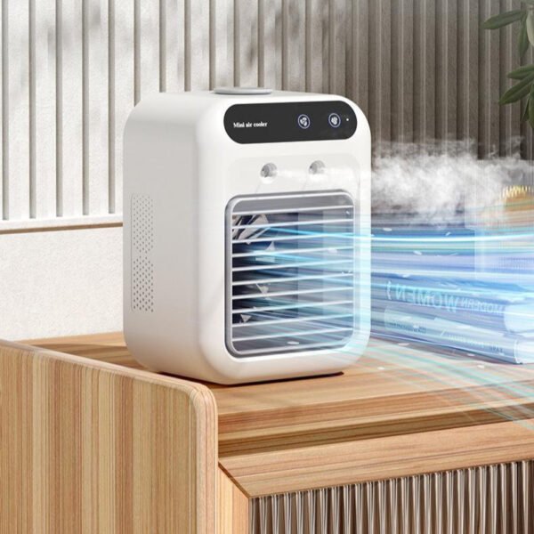 Portable Water Cooling Air Conditioner Fan – Mini AC for Room, Office & Car - Image 1
