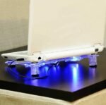 USB Laptop Cooling Pad with 3 Fans – LED Light Stand & Radiator for Notebook/PC - Image 4