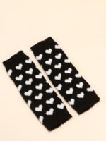 Knitted Wool Foot Cover Socks – Cute Love Design, Slimming Fit for Girls & Women - Image 4