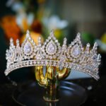 Luxury Cubic Zirconia Bridal Crown – Crystal Tiara for Weddings, Pageants & Royal Occasions - Image 4