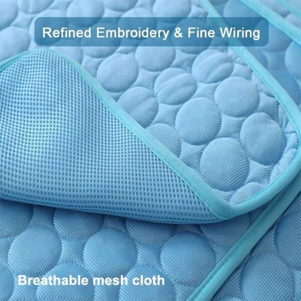 Pet Cooling Mat – Ice Silk Chill Pad for Dogs & Cats | Indoor & Outdoor Cooling Bla - Image 9