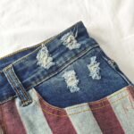 Women’s American Flag Flare Jeans – Mid-Rise Slim Fit Patriotic Denim for 4th of July & Holidays - Image 5
