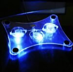 USB Laptop Cooling Pad with 3 Fans – LED Light Stand & Radiator for Notebook/PC - Image 5