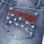 Women’s Strappy Back Flare Jeans – High-Waist Y2K Cut-Out Slim Fit Stretch Denim - Image 6