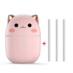 Cute Cat USB Air Humidifier – Silent Cool Mist Diffuser with LED Night Light for Home, Car & Office - Image 7