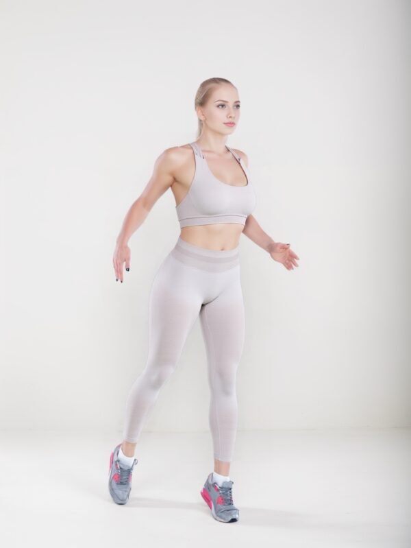 Women’s Solid-Color Yoga Pants – High Waist, Stretchable, Comfortable Sportswear for Gym & Fitness - Image 9