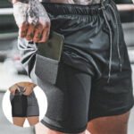Men's Pocket Compression Shorts – High-Performance Athletic Base Layer with Phone Pocket