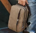 Vintage Canvas Crossbody Bag – Lightweight Shoulder Messenger Bag for Men & Women - Image 9