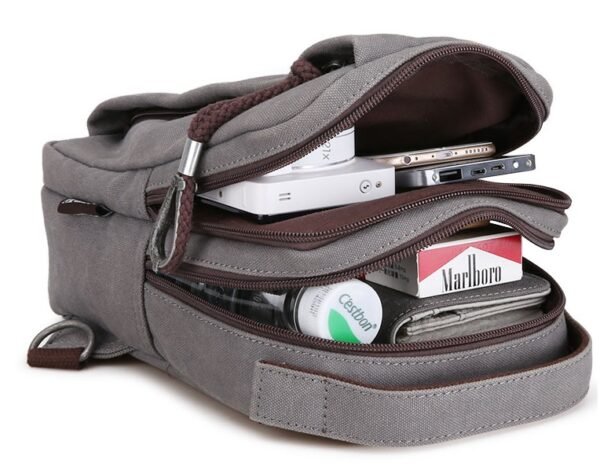 Vintage Canvas Crossbody Bag – Lightweight Shoulder Messenger Bag for Men & Women - Image 5