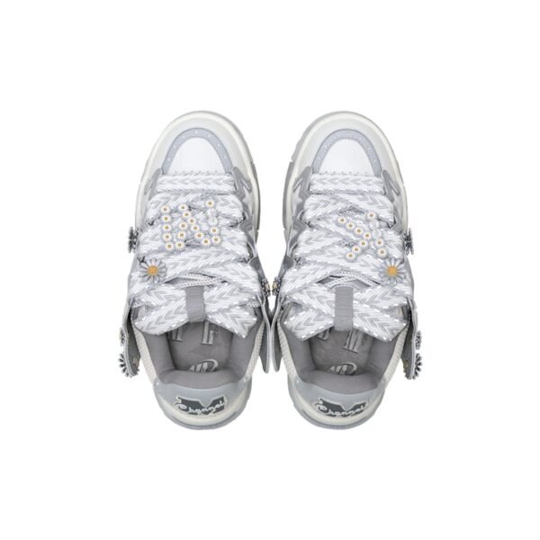 KAALIXTO Daisy Bread Shoes – Grey | Lightweight Unisex Casual Slip-On Comfort Sneakers - Image 5