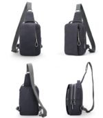 Vintage Canvas Crossbody Bag – Lightweight Shoulder Messenger Bag for Men & Women - Image 3