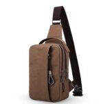 Vintage Canvas Crossbody Bag – Lightweight Shoulder Messenger Bag for Men & Women - Image 2